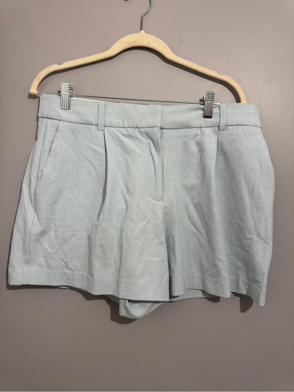 Calypso St Barth Light Blue Women's Tailored Shorts Sz 10